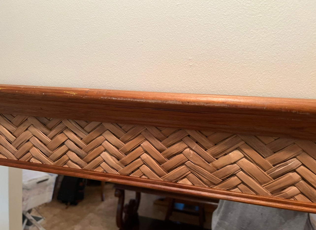 Vintage 1990's Rattan Mirror