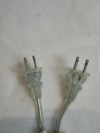 Glass Diamond Shaped Lamps with Shades - Set of Two