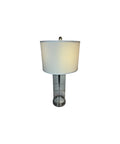 Clear Lamp Base with Drum Shade