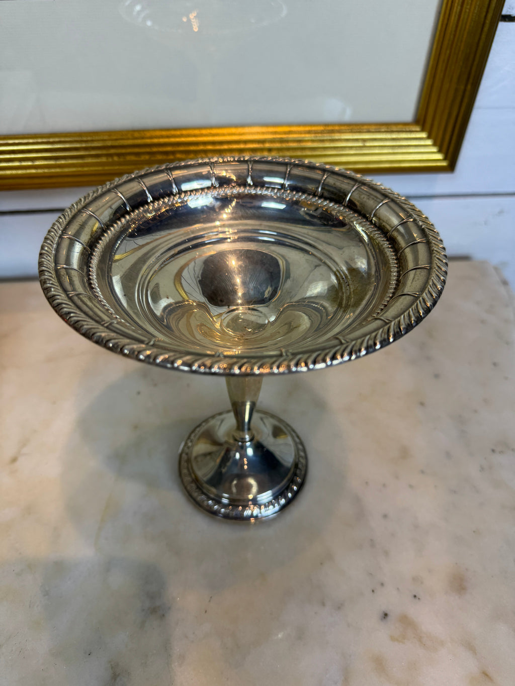 Columbia Weighted Sterling Silver Pedestal Compote Candy Dish