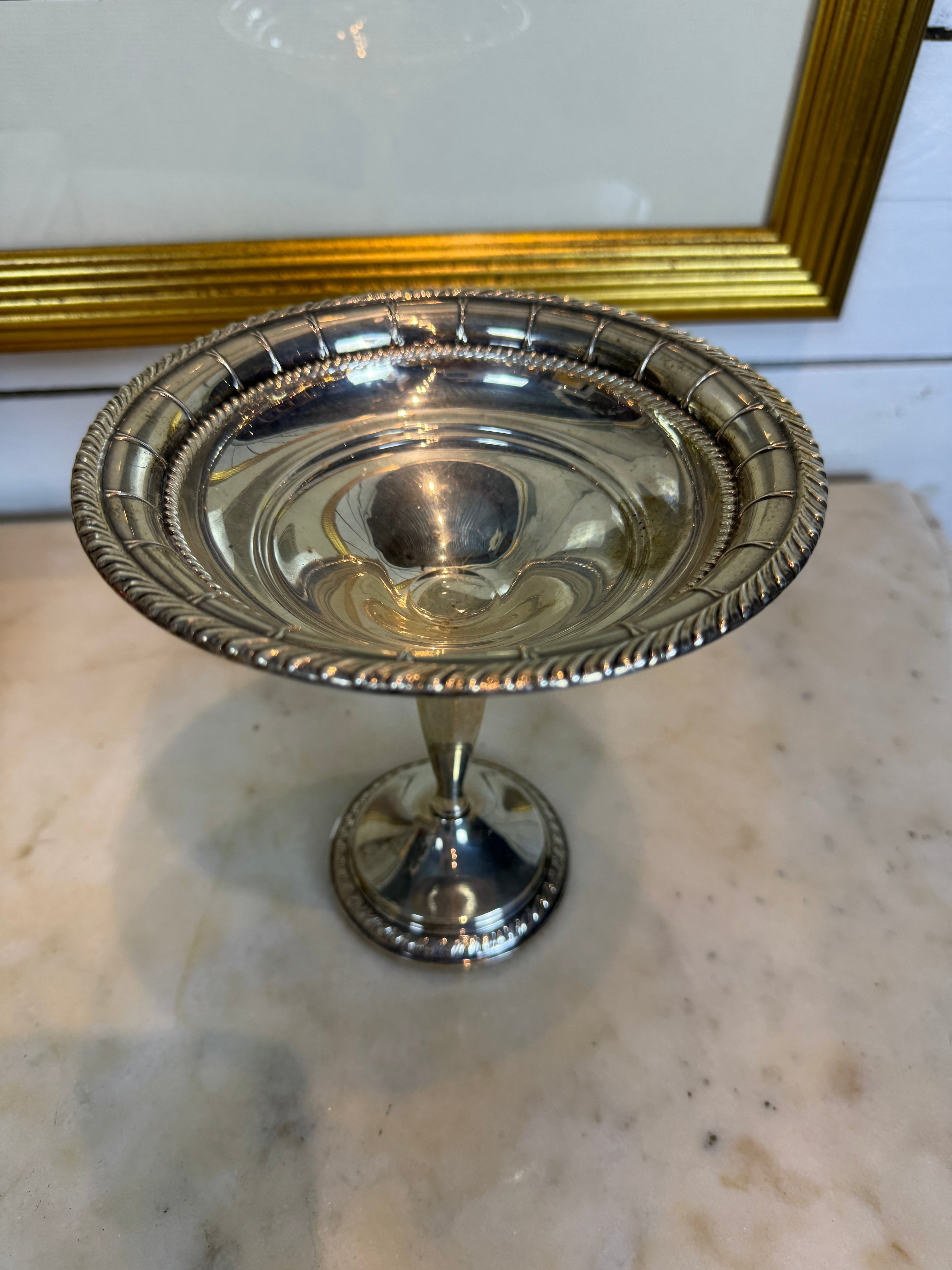 Columbia Weighted Sterling Silver Pedestal Compote Candy Dish