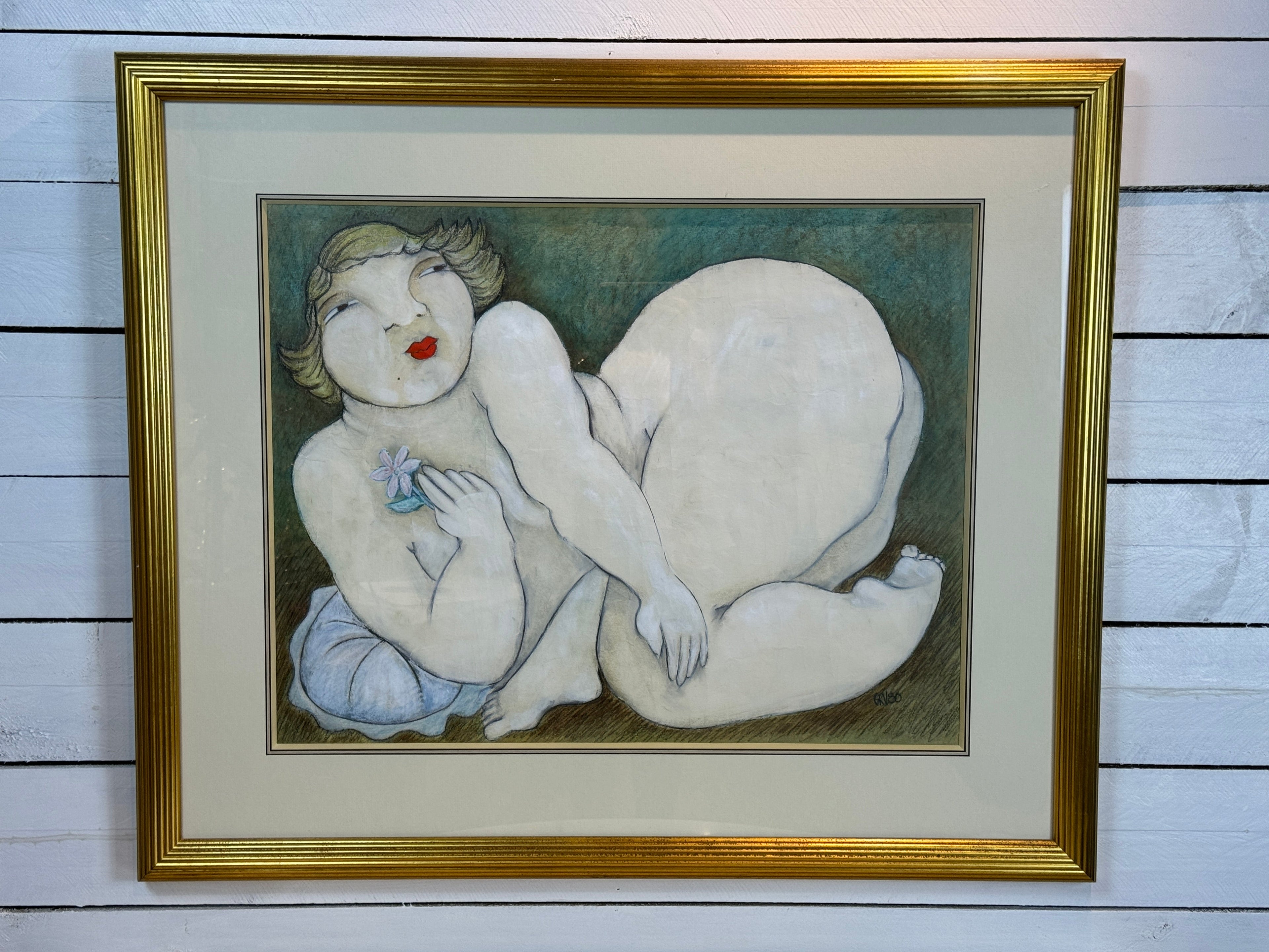 Portrait of a Robust Woman - Original Pastel Art