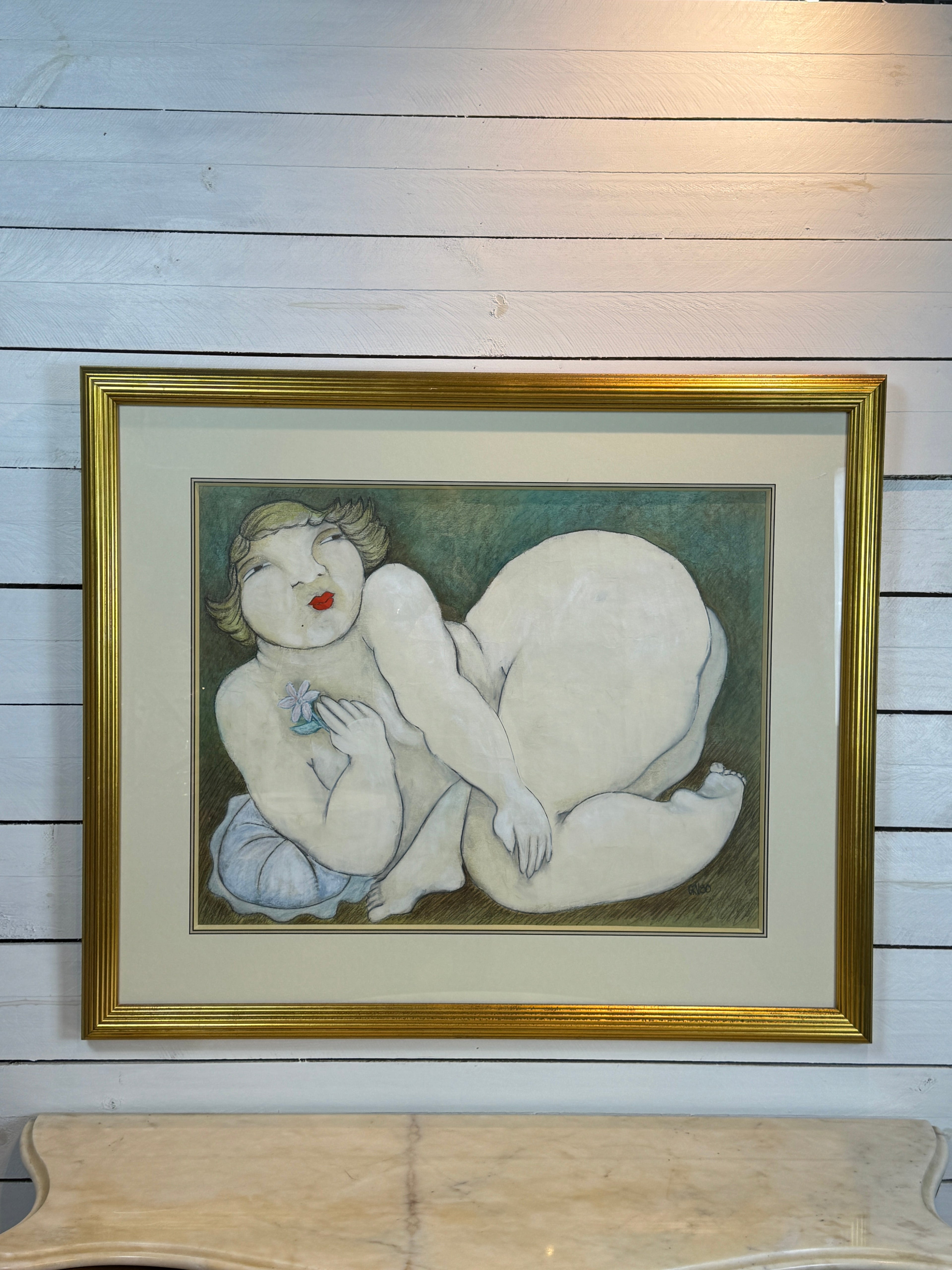 Portrait of a Robust Woman - Original Pastel Art