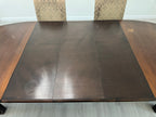 Victorian Carved Mahogany Clawfoot Extension Table with 6 Upholstered Chairs