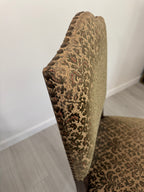 Victorian Carved Mahogany Clawfoot Extension Table with 6 Upholstered Chairs