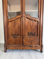 19th Century French Provincial Showcase China and Display Cabinet