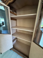 19th Century French Provincial Showcase China and Display Cabinet