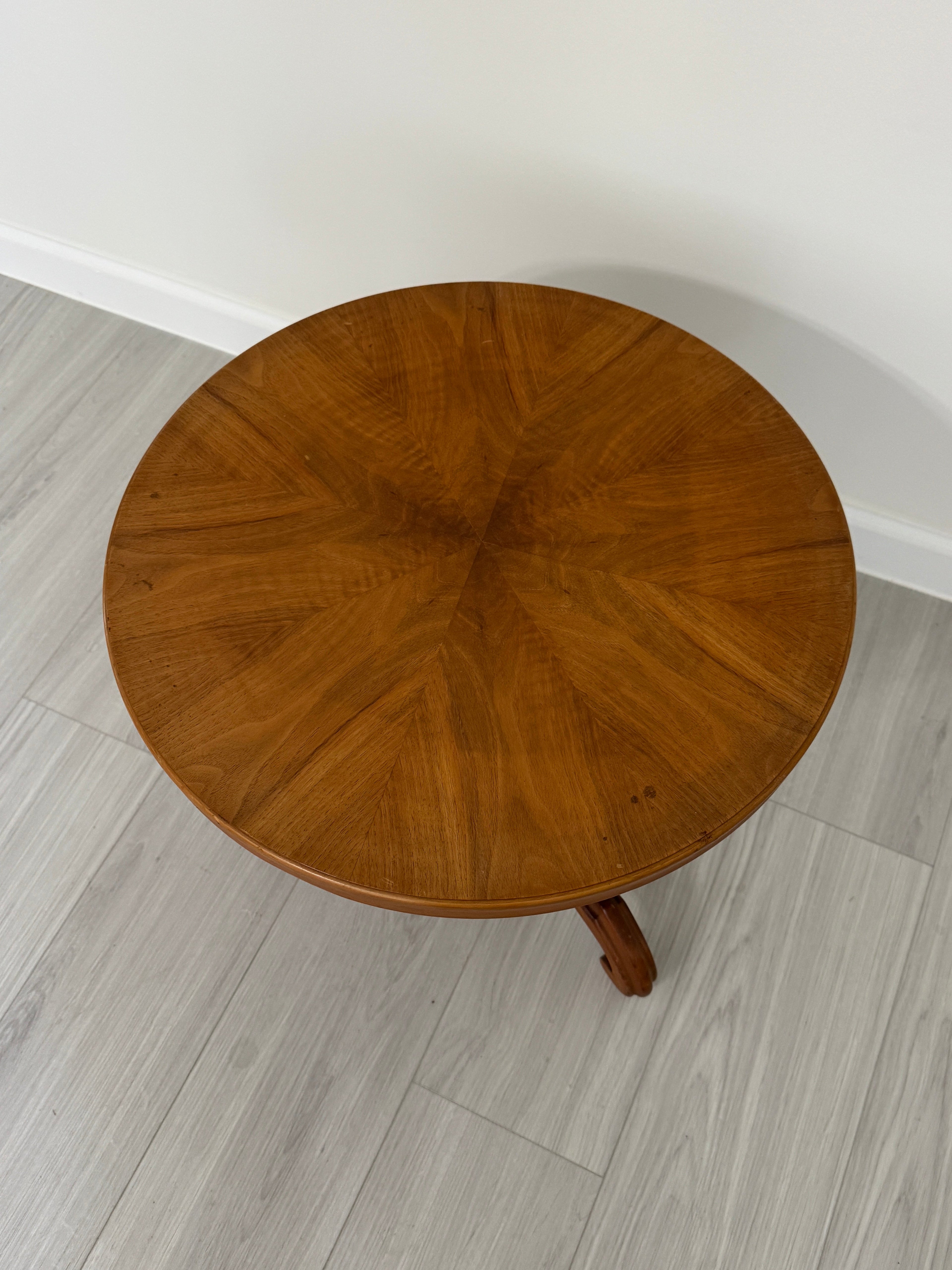 Antique Victorian Pedestal Parlor Side Table