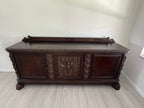 Victorian Carved Walnut Clawfoot Buffet Sideboard Credenza - Zipfel Furniture