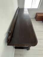 Victorian Carved Walnut Clawfoot Buffet Sideboard Credenza - Zipfel Furniture