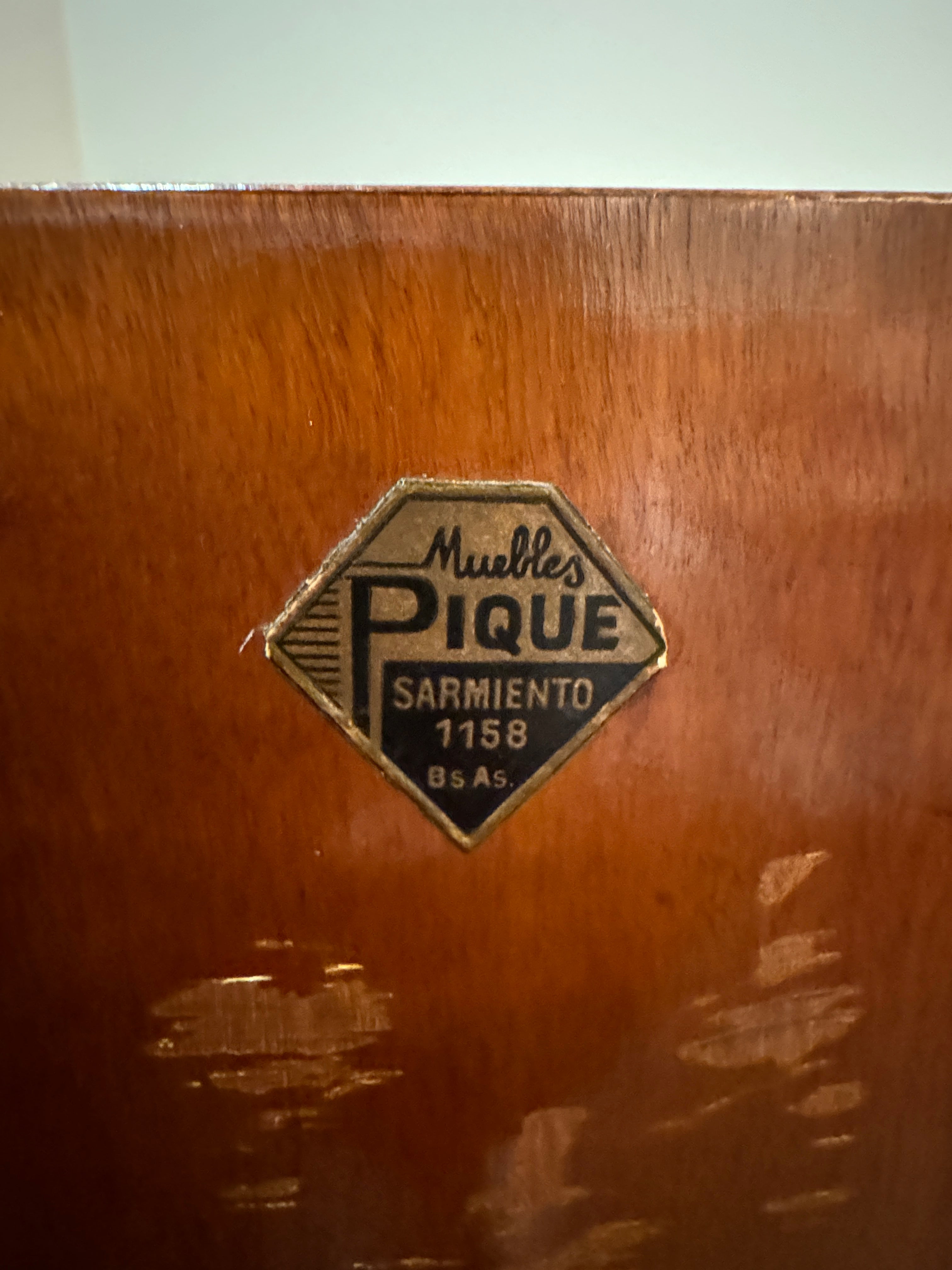 Antique French Louis XV Style Marble Top Marquetry Credenza/Sideboard/Buffet