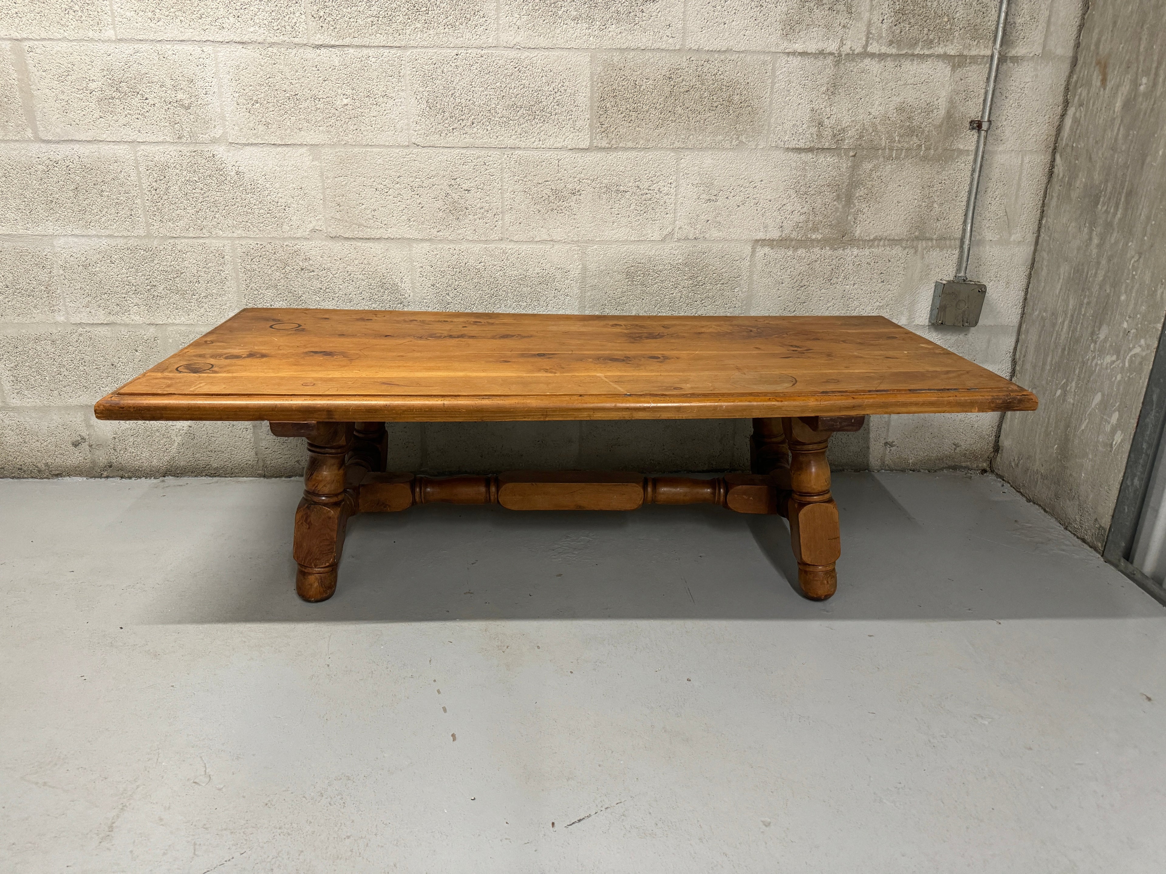 Vintage 1960s Rustic Coffee Table