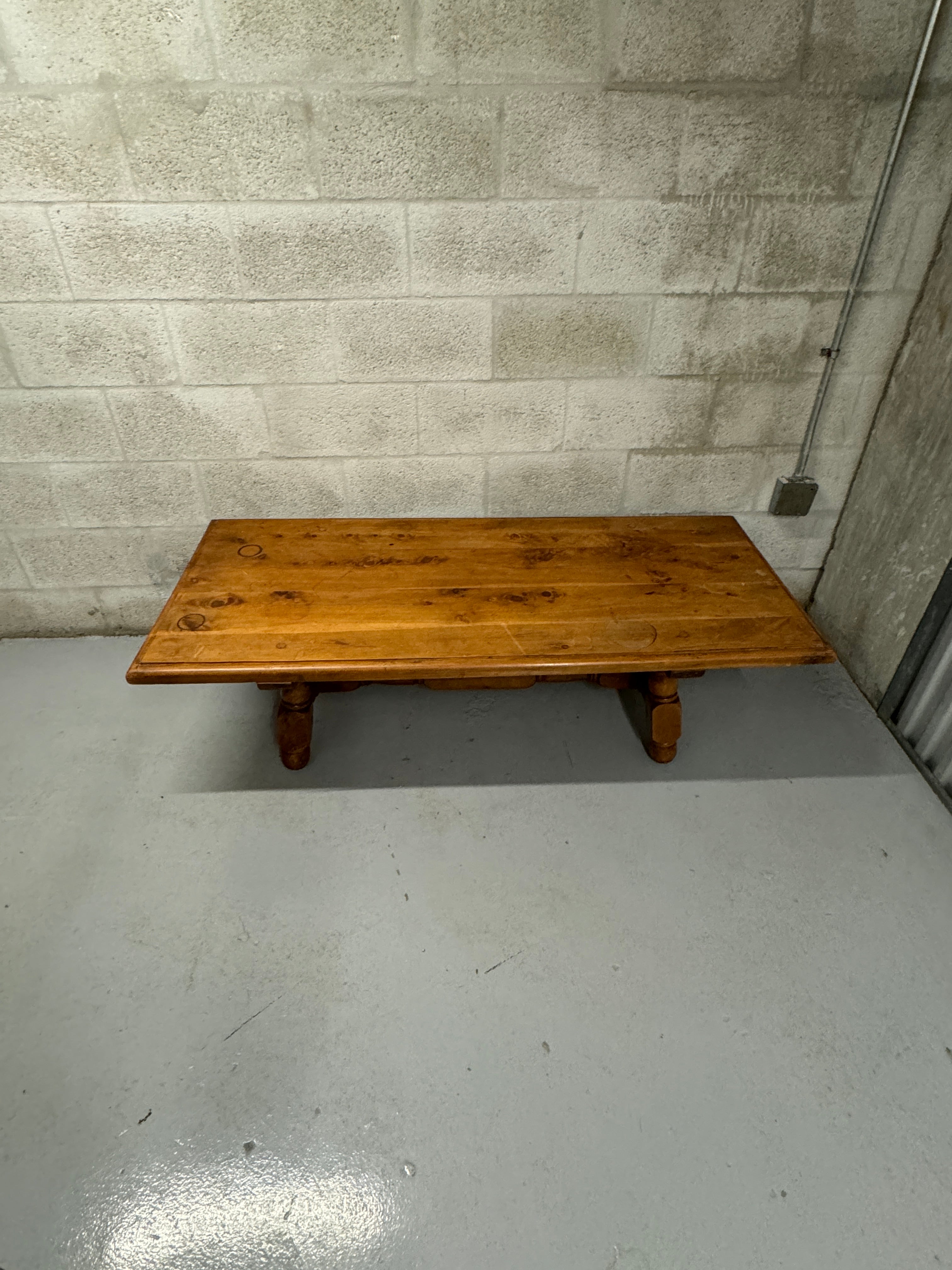 Vintage 1960s Rustic Coffee Table