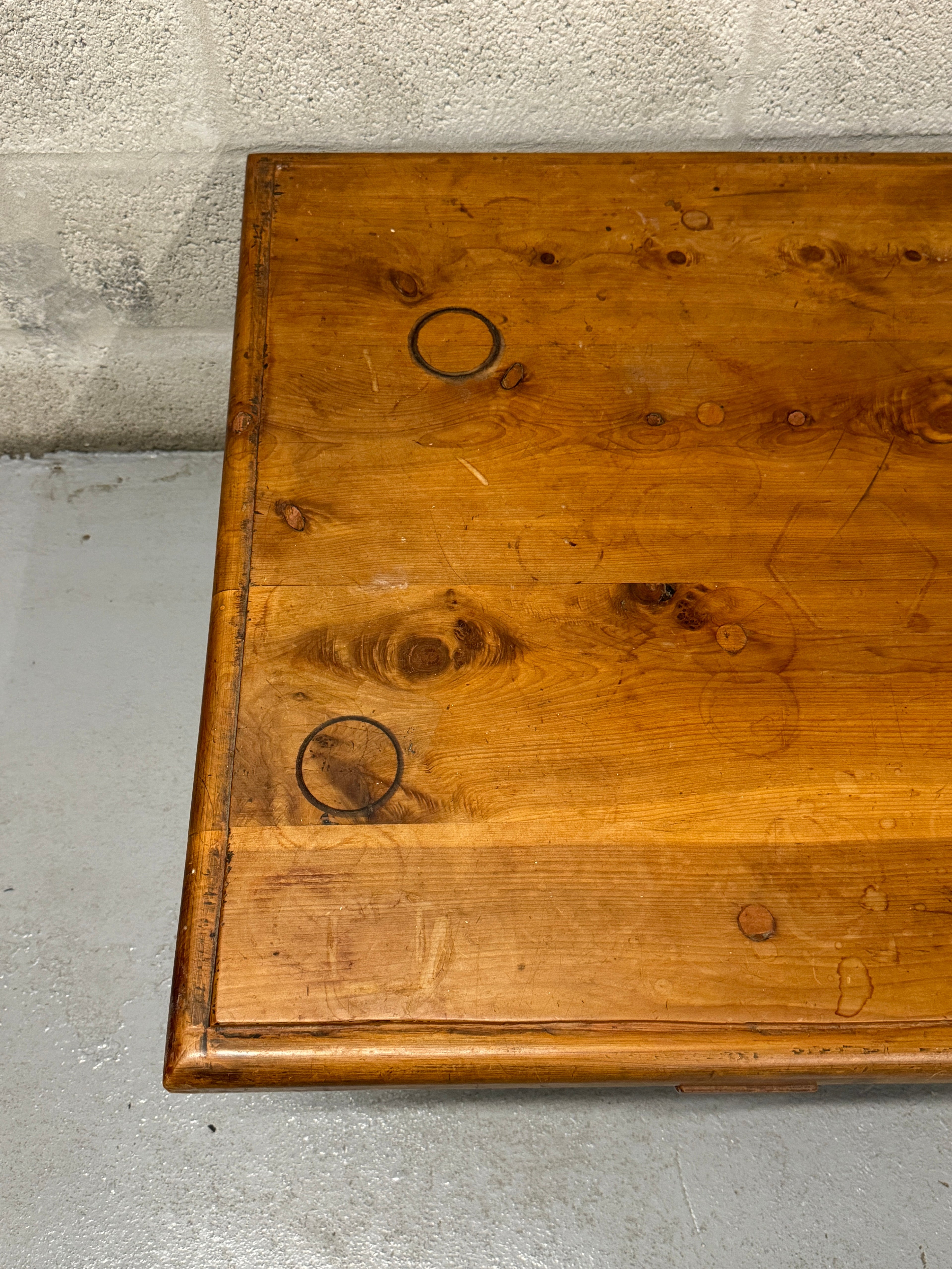 Vintage 1960s Rustic Coffee Table