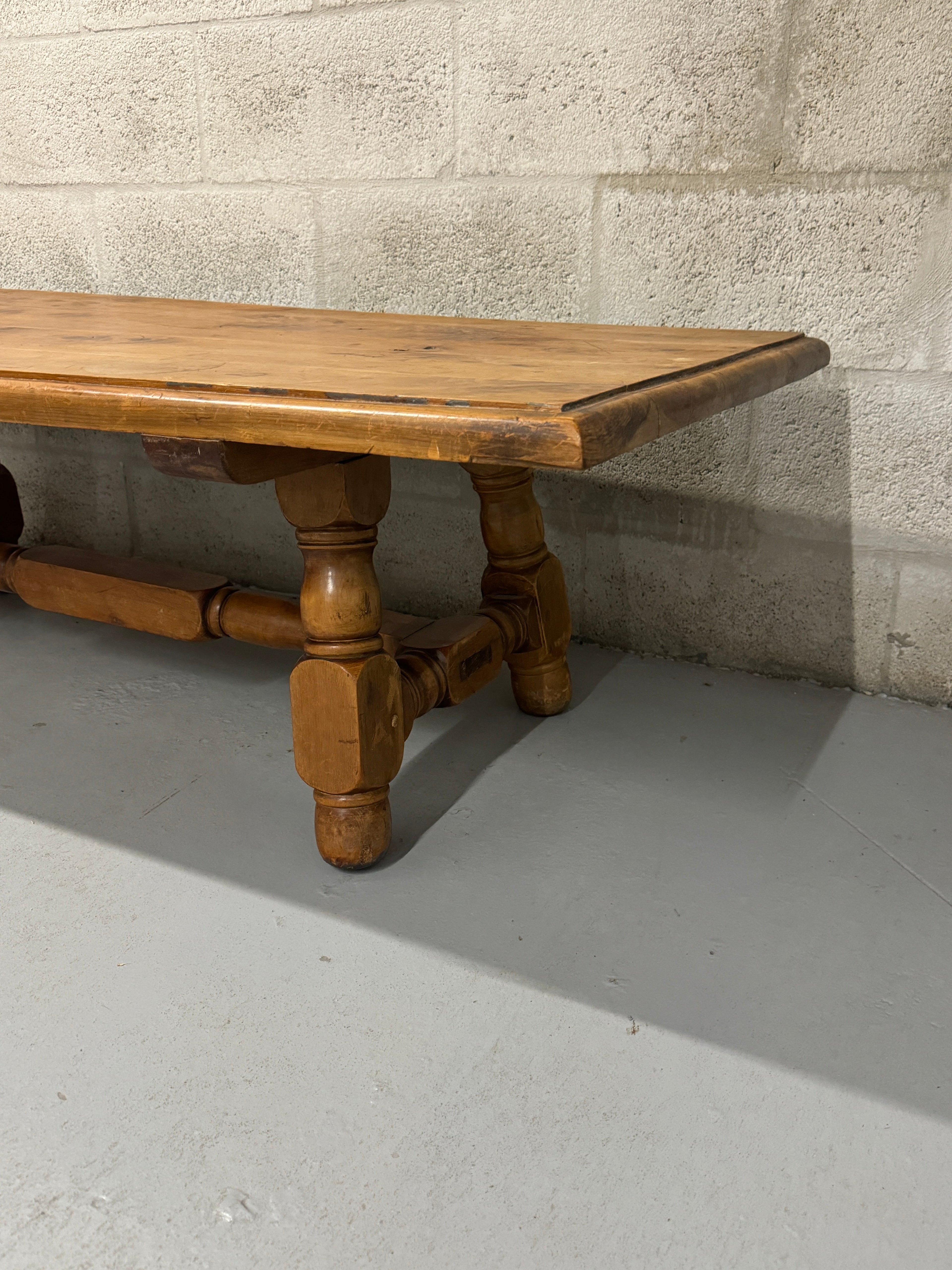 Vintage 1960s Rustic Coffee Table