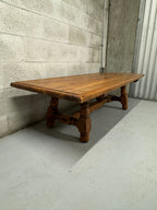 Vintage 1960s Rustic Coffee Table