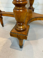 Bronze Ormolu Mounted Oval Marquetry End, Side or Accent Table