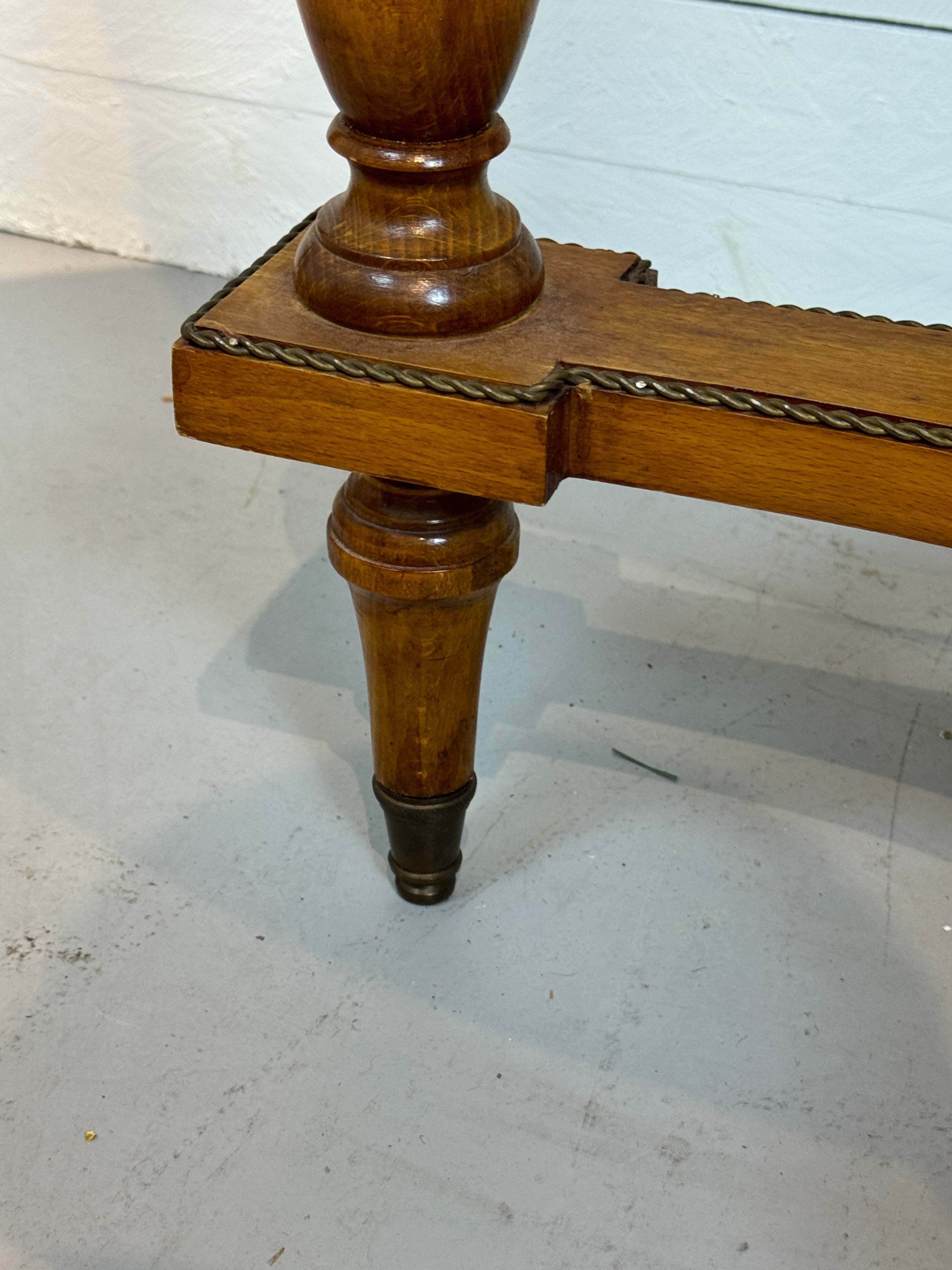 Bronze Ormolu Mounted Oval Marquetry End, Side or Accent Table