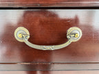 Vintage Ethan Allen Tall Chest / Lingerie Chest / Chiffoniere - Sable Medallion