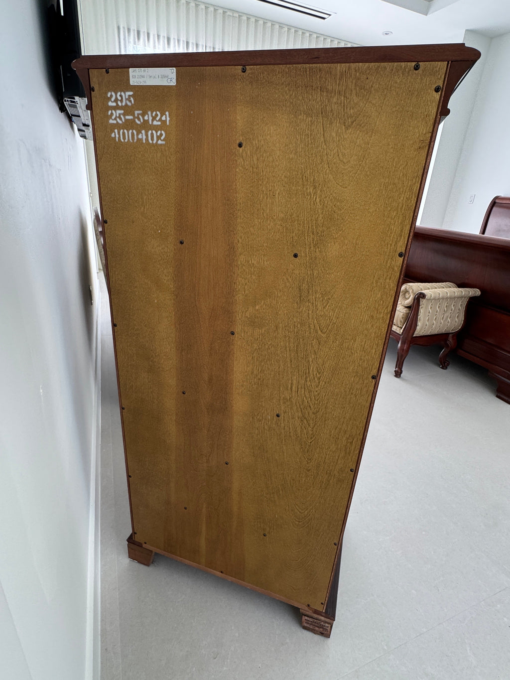 Vintage Ethan Allen Tall Chest / Lingerie Chest / Chiffoniere - Sable Medallion