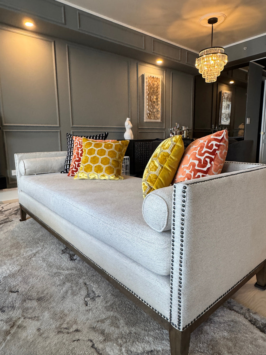 Perigold Four Hands Mercury Chaise Lounge