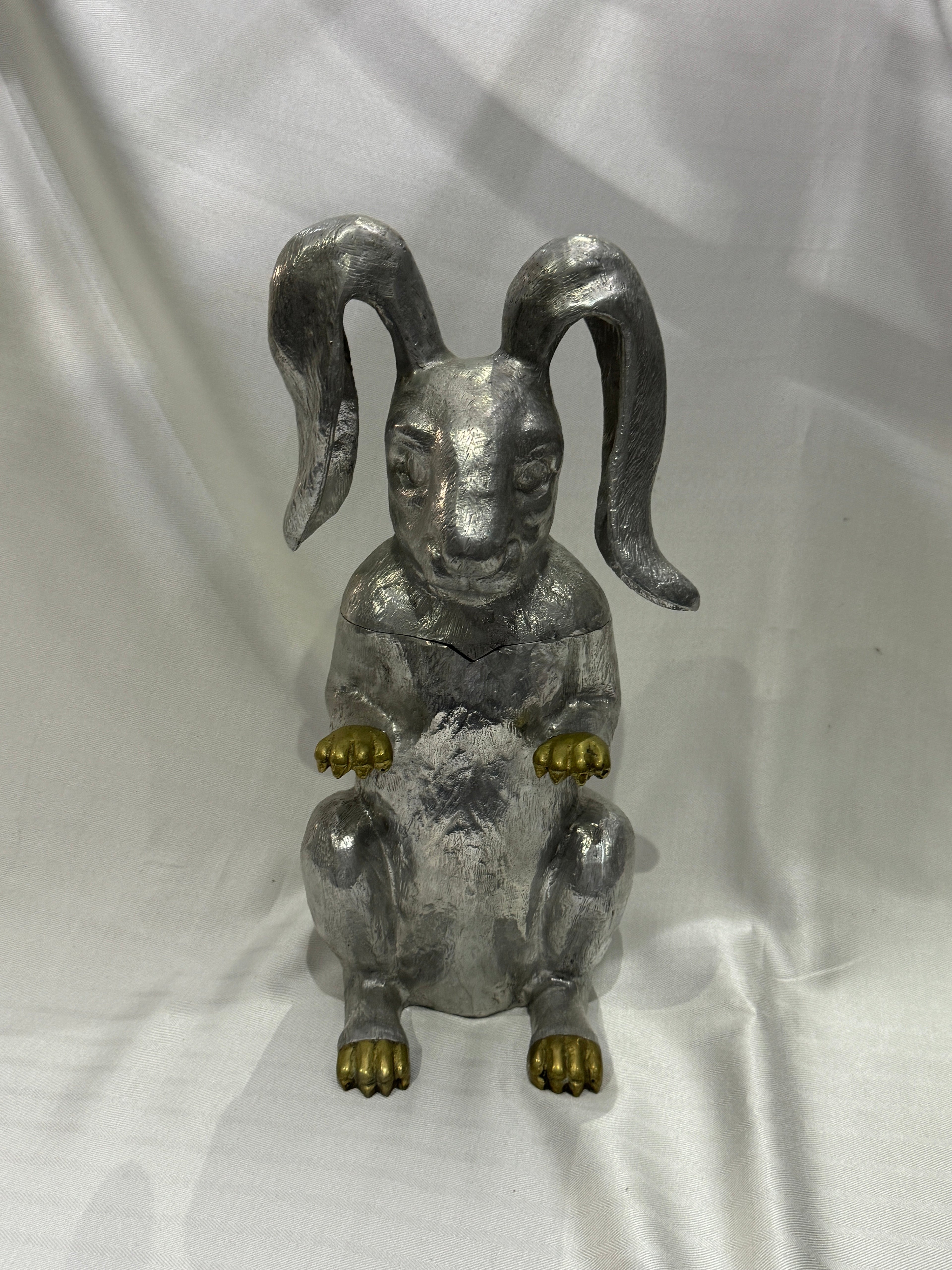 Vintage Rabbit Ice Bucket & Wine Cooler by Arthur Court, 1986