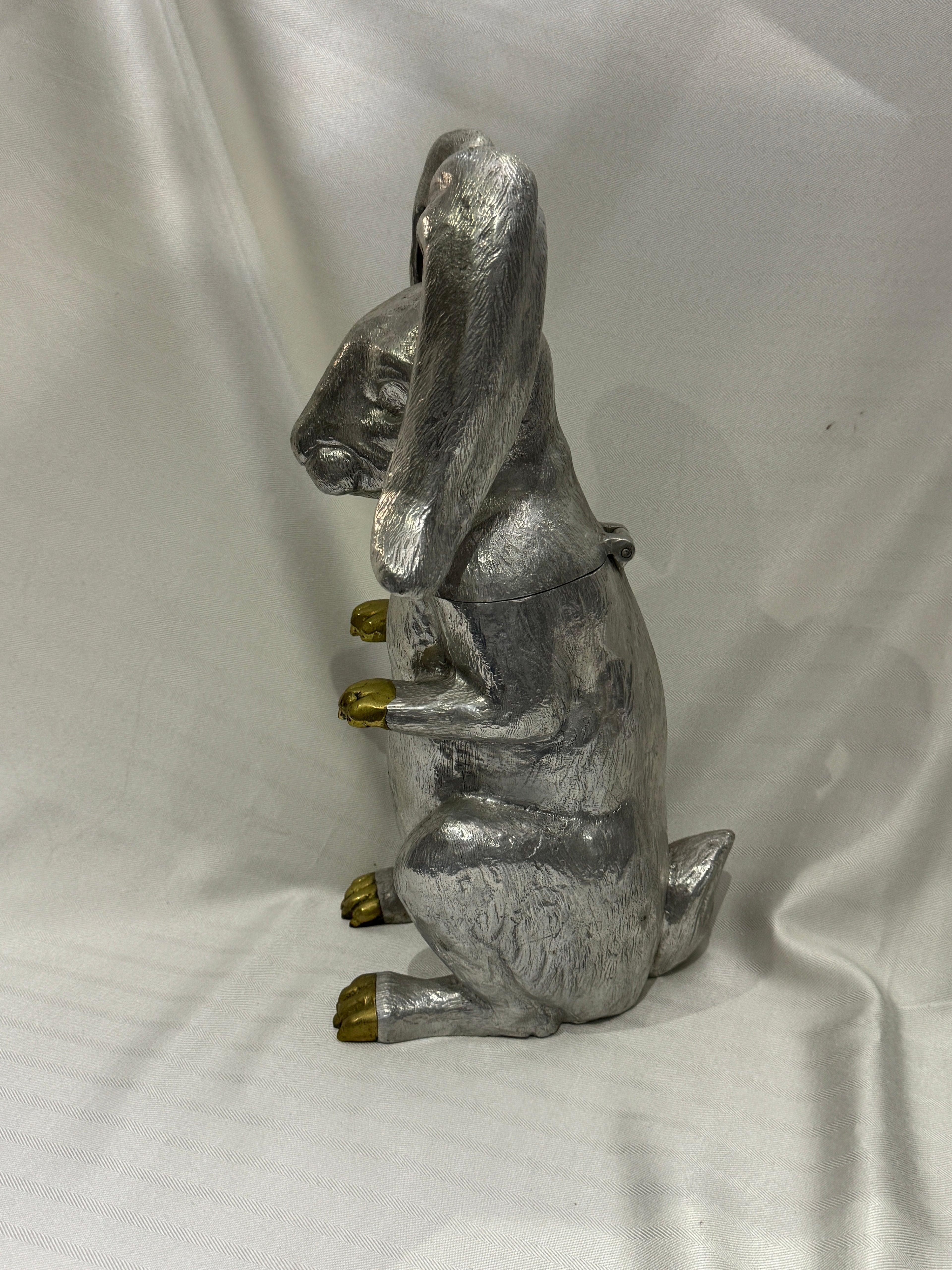 Vintage Rabbit Ice Bucket & Wine Cooler by Arthur Court, 1986