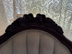 Vintage Kimball Victorian Mahogany Parlor Chairs - Set of Two Ladies and Gentleman's Chairs