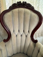 Kimball Victorian Mahogany Parlor Chair - Gentleman's Chair