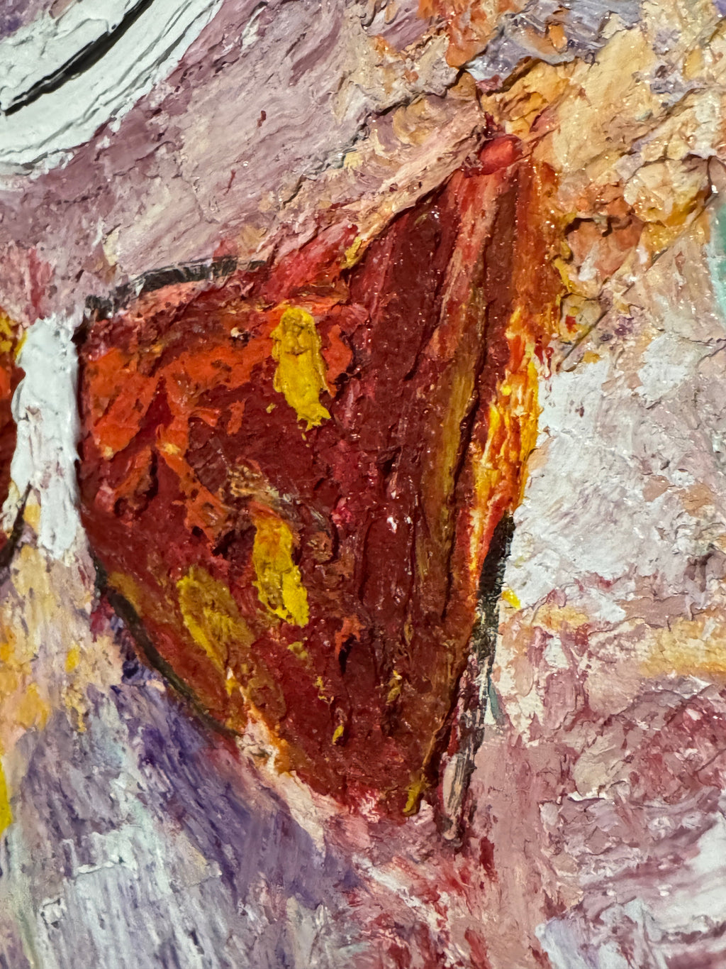 Happy Clown by Elmo Gideon - Signed Original Oil/Acrylic on Canvas, Float Framed