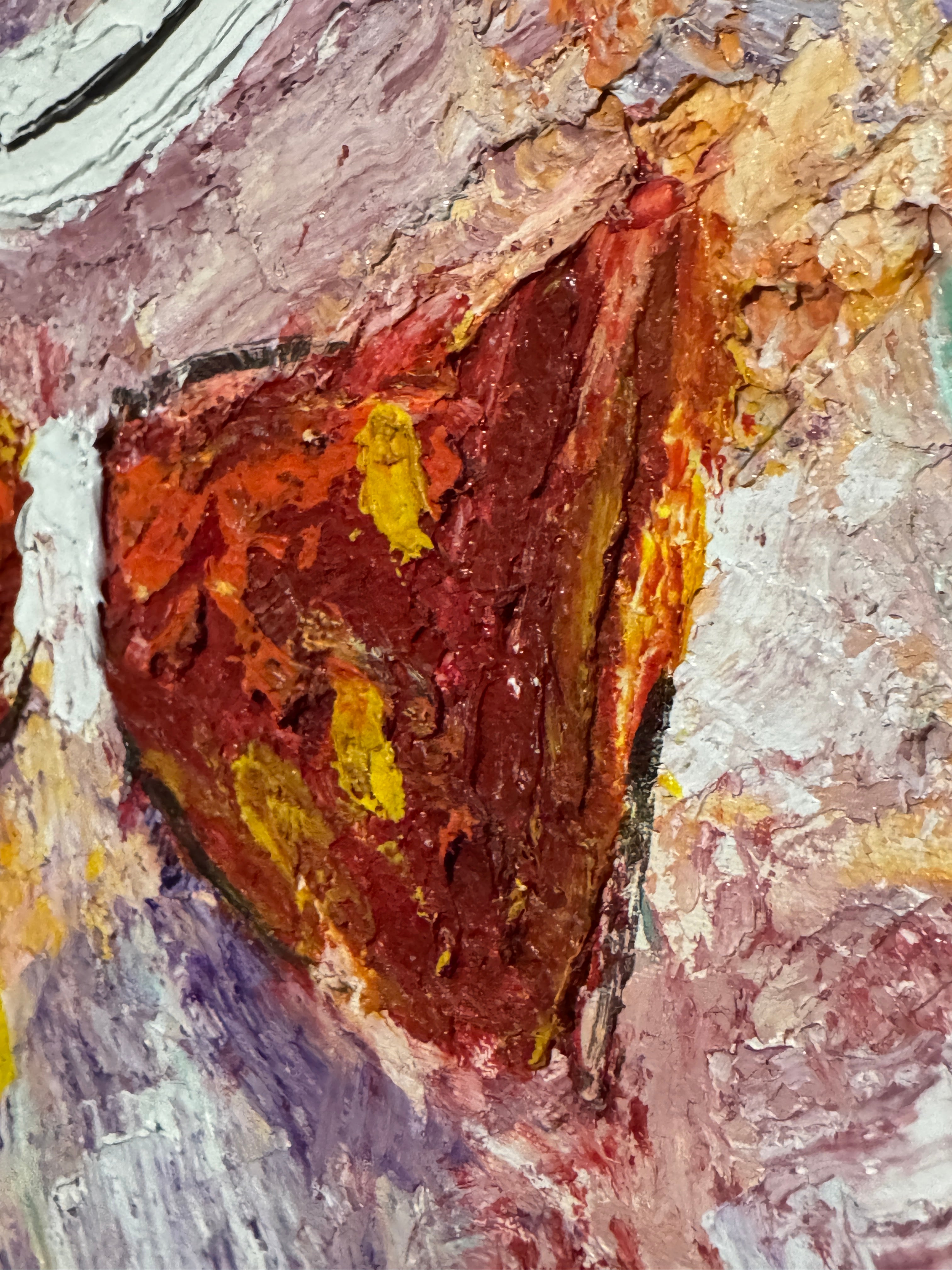 Happy Clown by Elmo Gideon - Signed Original Oil/Acrylic on Canvas, Float Framed