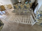 1970s Palm Beach Regency Wrought Iron Patio Set - Sofa and 2 Arm Chairs