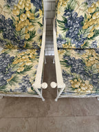 1970s Palm Beach Regency Wrought Iron Patio Set - Sofa and 2 Arm Chairs