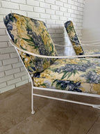 1970s Palm Beach Regency Wrought Iron Patio Set - Sofa and 2 Arm Chairs