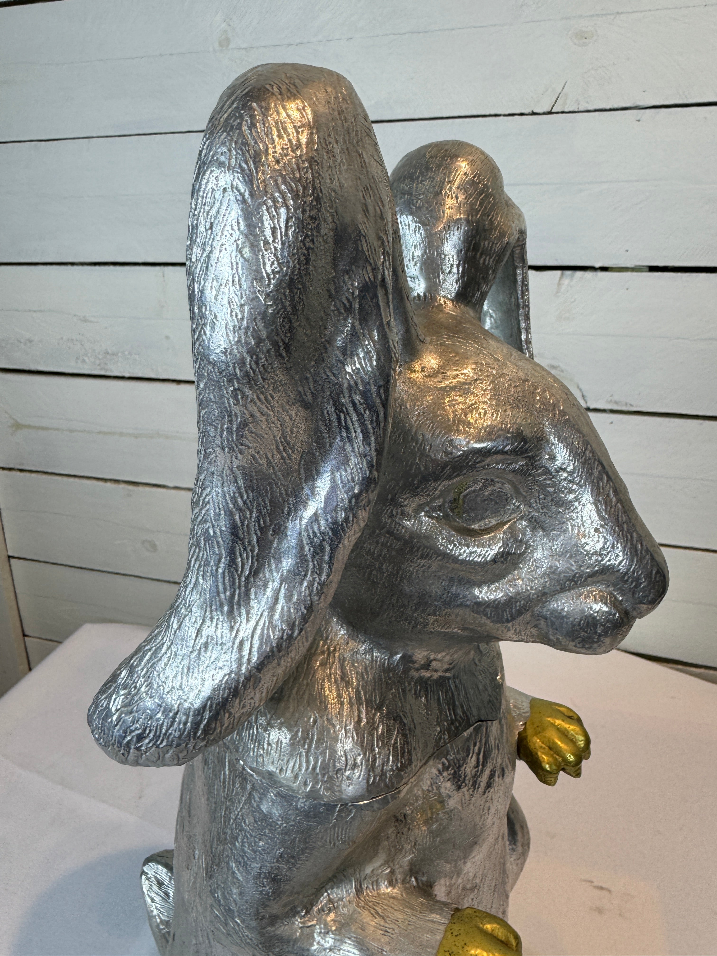 Vintage Rabbit Ice Bucket & Wine Cooler by Arthur Court, 1986