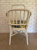 Vintage 1960s Maguire Style Rattan Arm Chair