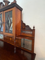 Antique English Rosewood & Marquetry Chiffonier Server Buffet - 19th century