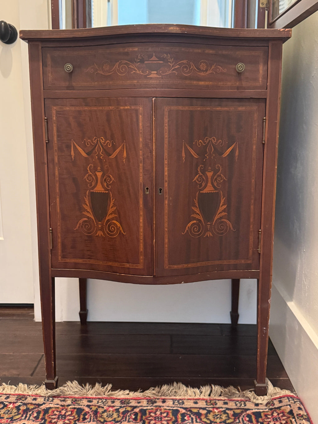 Antique China Cabinet, Display Cabinet Hutch, Bookshelf