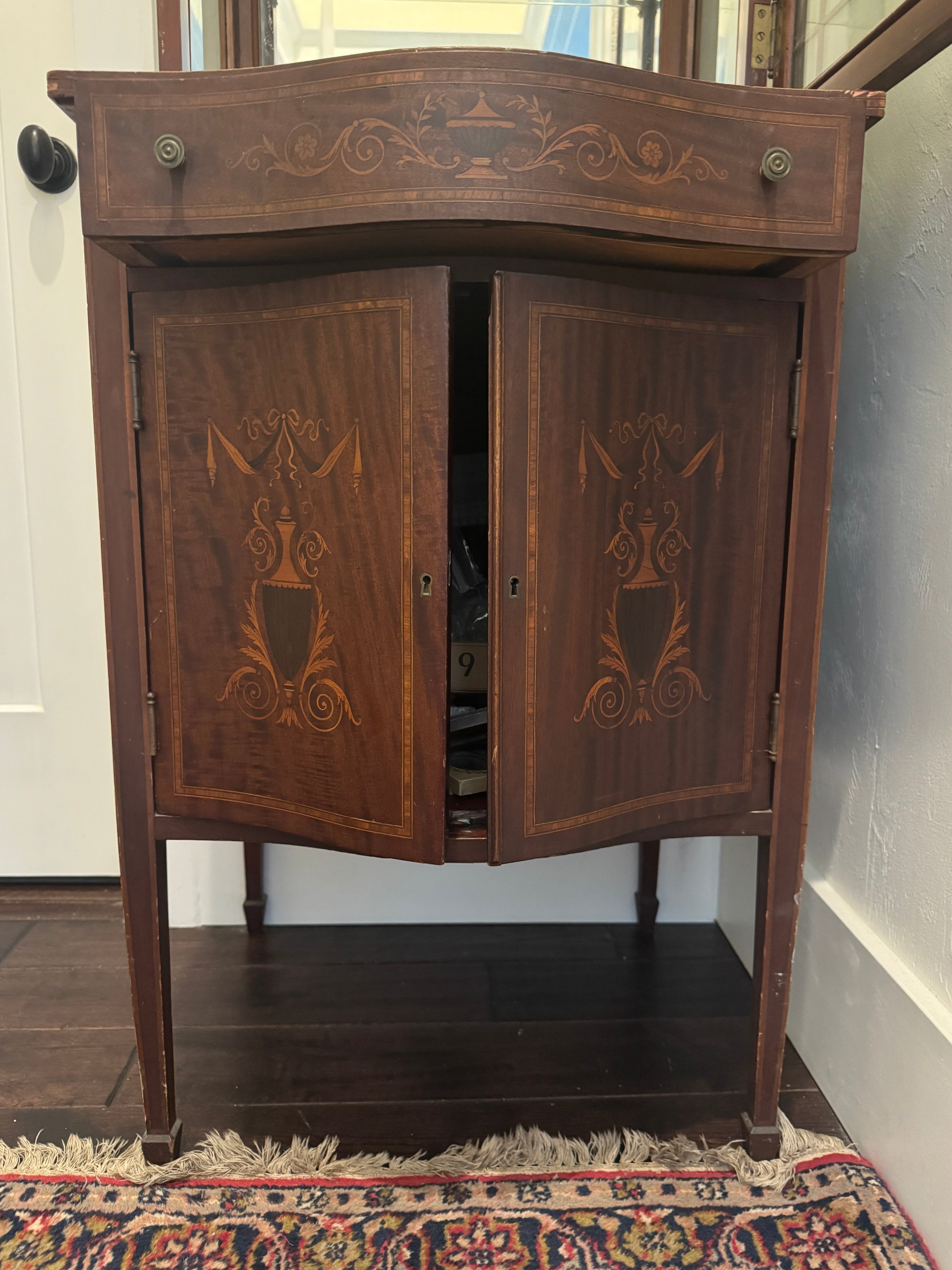 Antique China Cabinet, Display Cabinet Hutch, Bookshelf