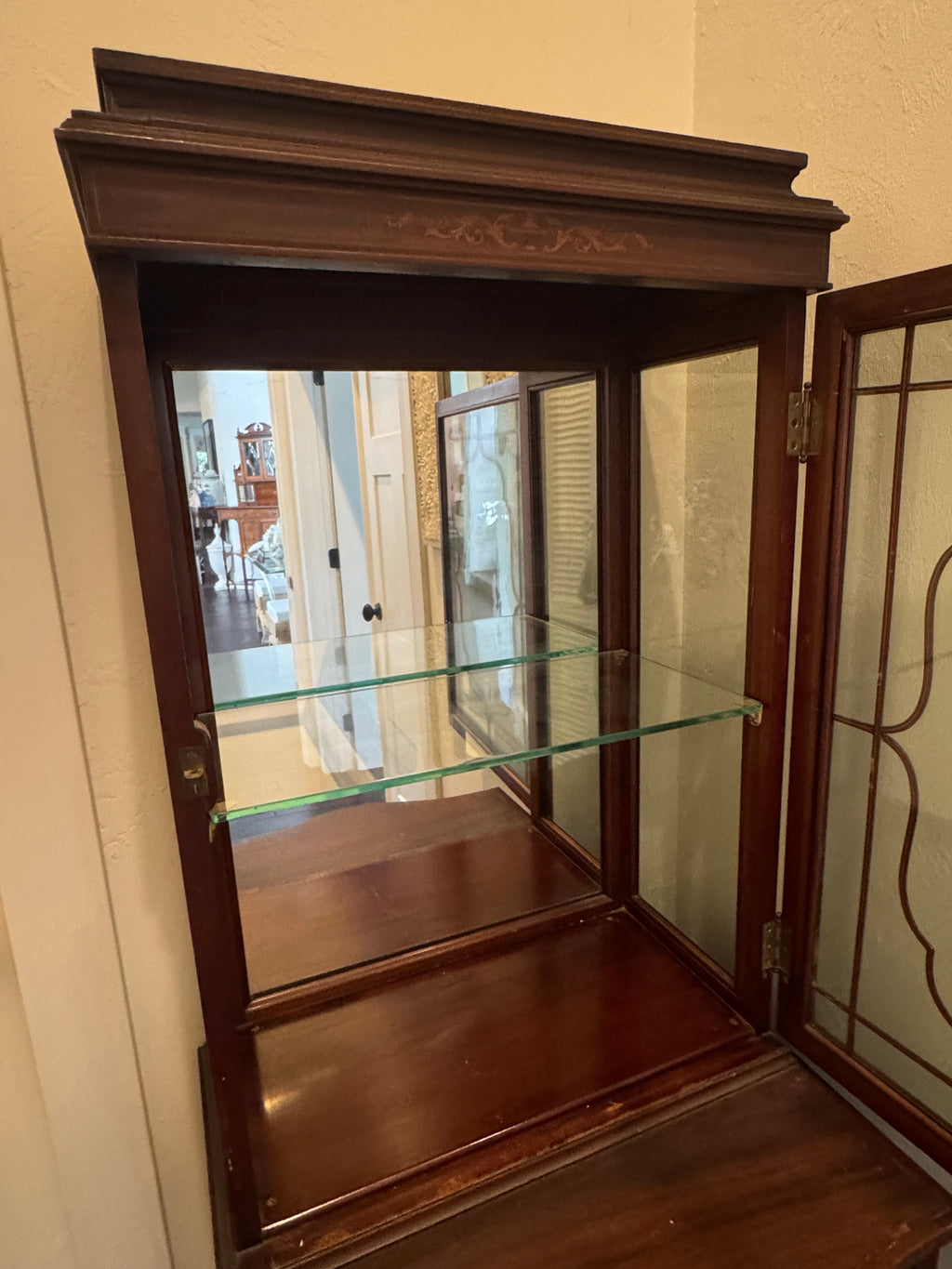 Antique China Cabinet, Display Cabinet Hutch, Bookshelf