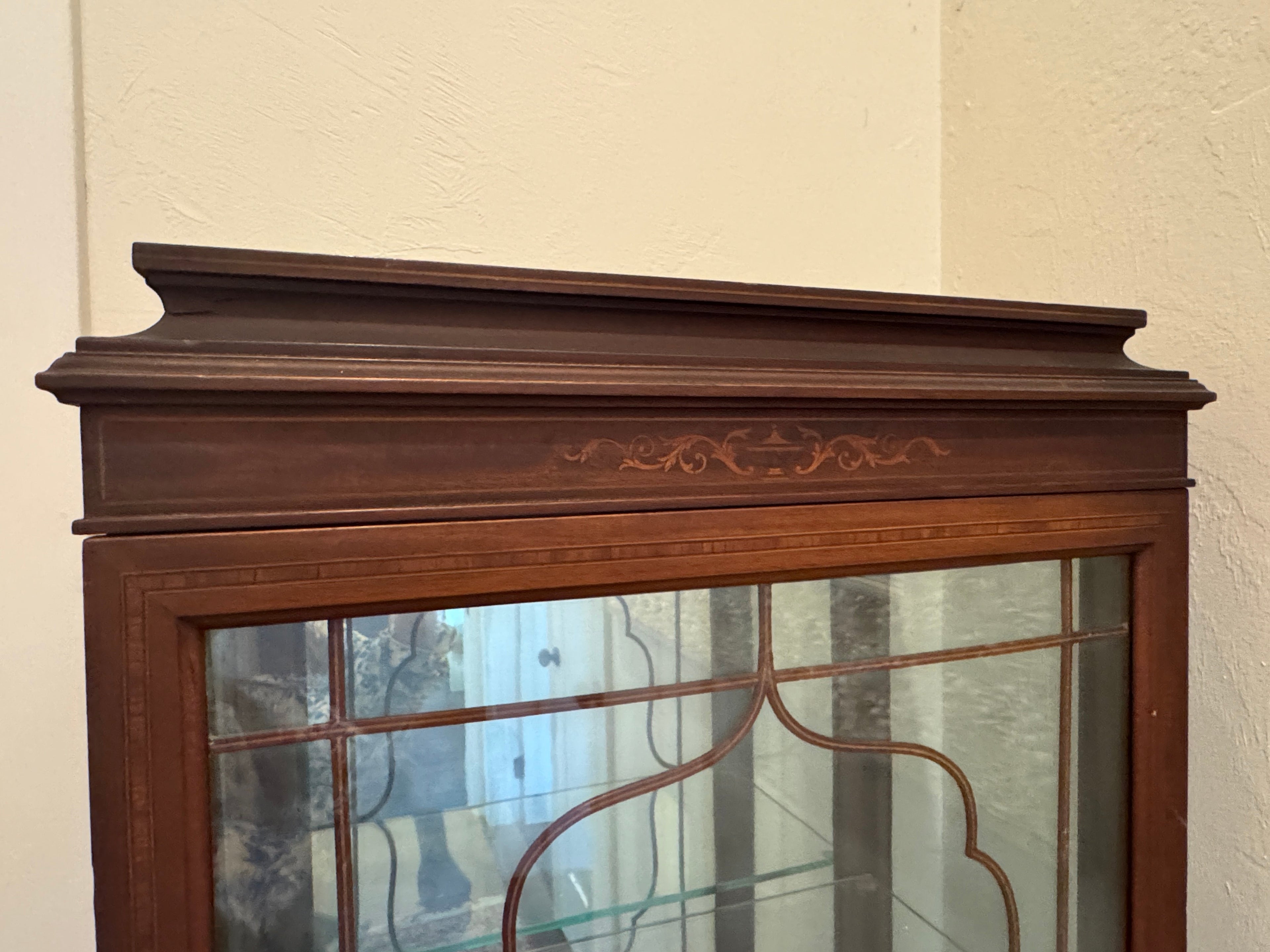 Antique China Cabinet, Display Cabinet Hutch, Bookshelf