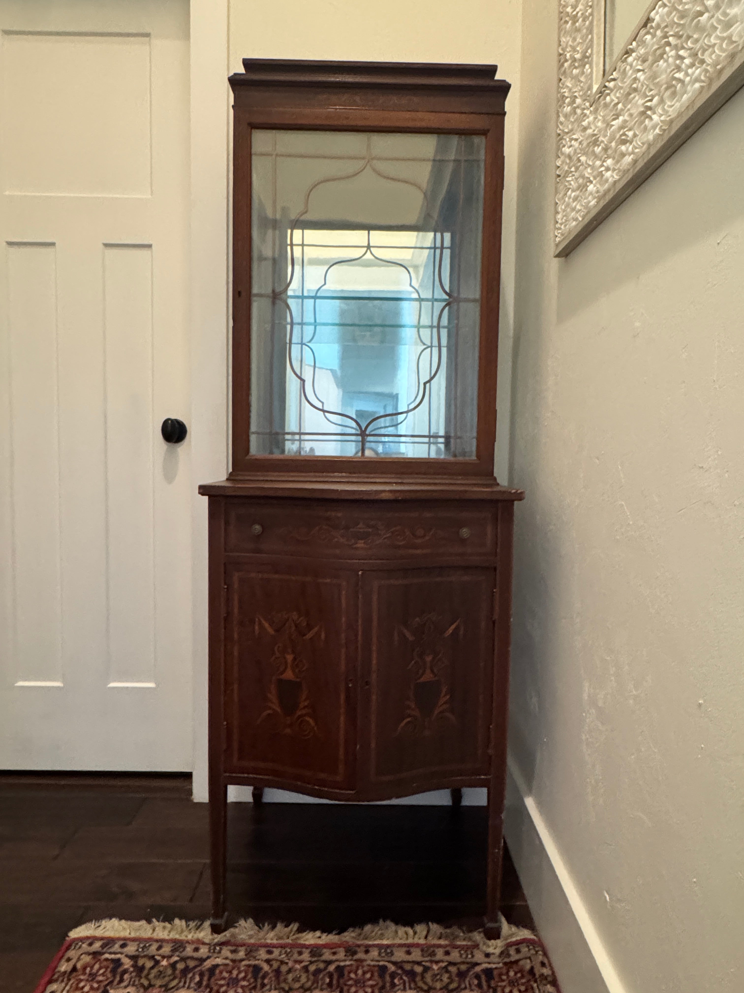 Antique China Cabinet, Display Cabinet Hutch, Bookshelf