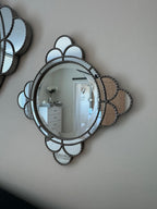 Pottery Barn Scalloped Wall Mirrors Set of 3
