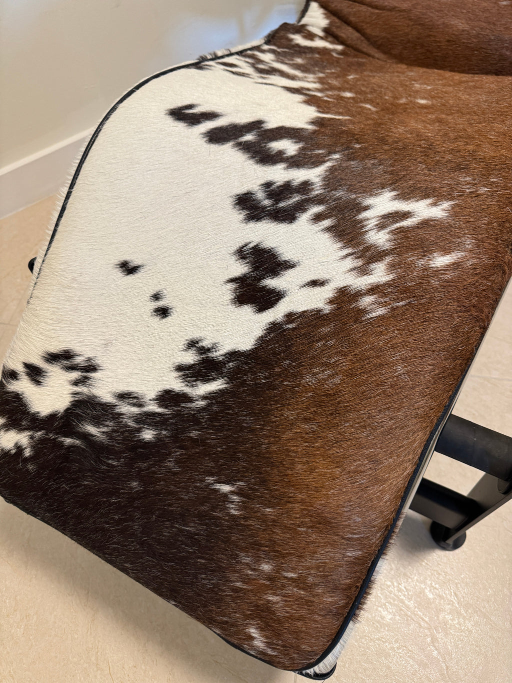 Cassina LC4 Chaise Lounge in the Tri-Color Cowhide by Design Within Reach