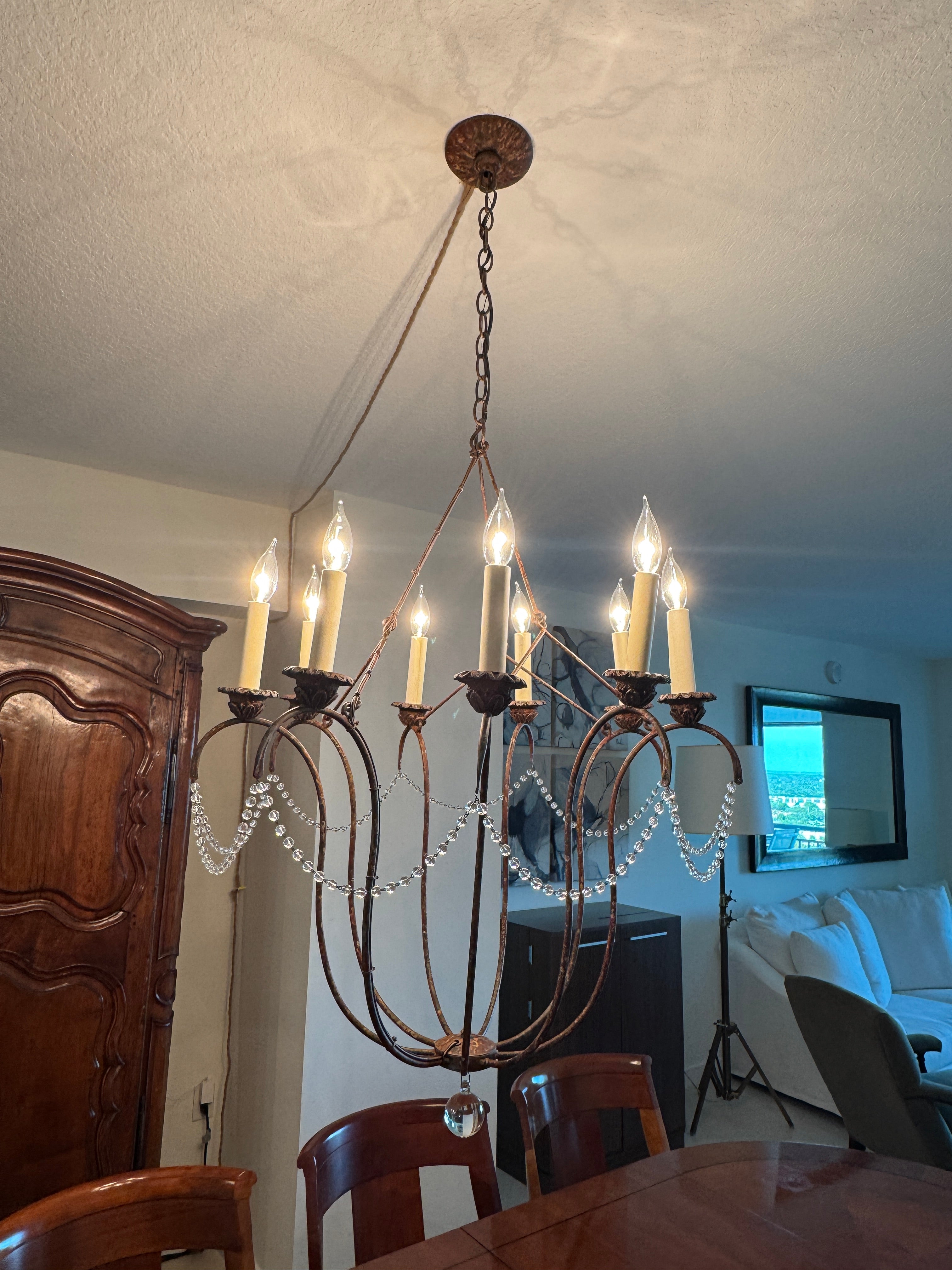 Niermann Weeks 9 Arm Italian Chandelier