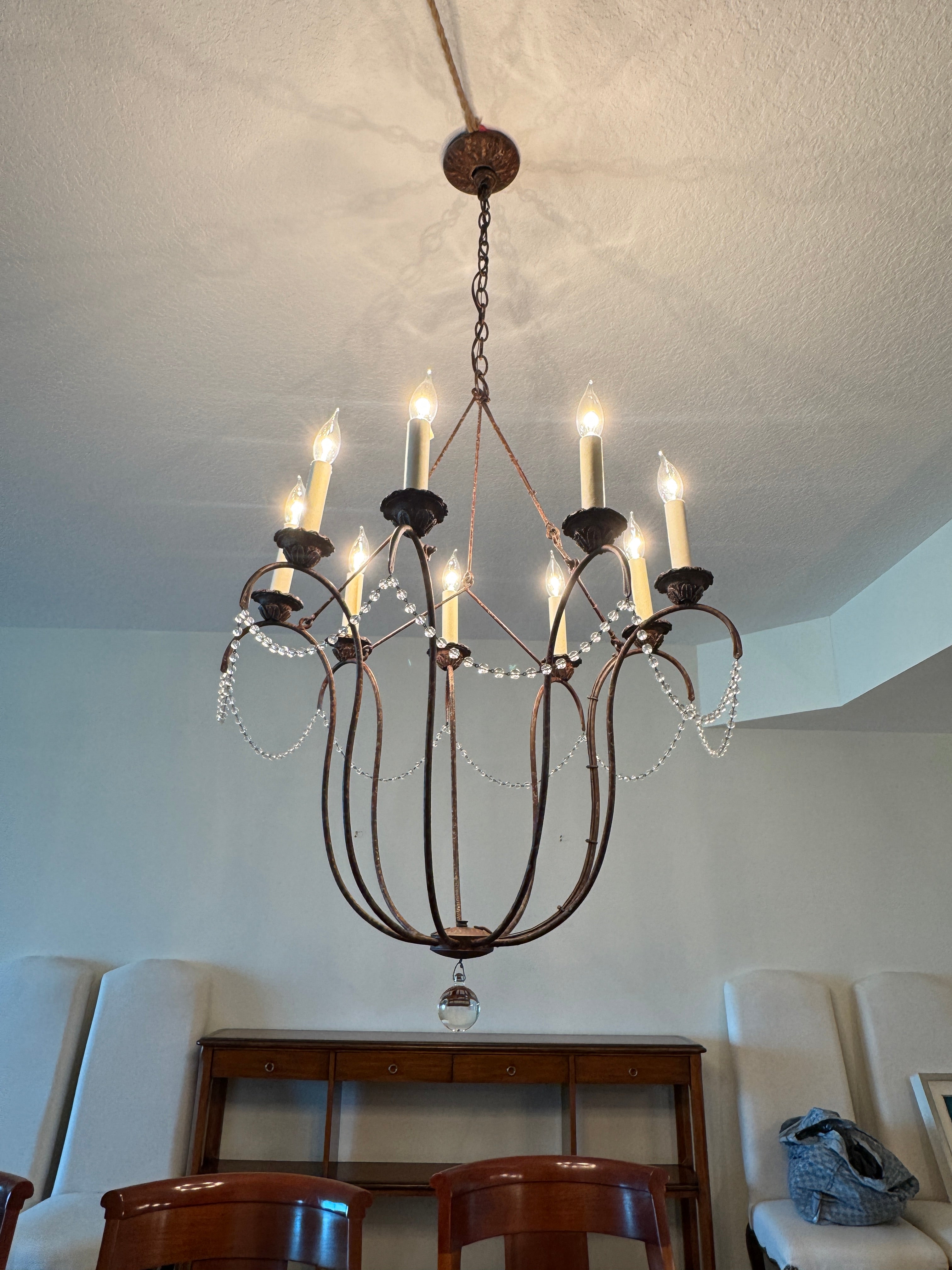 Niermann Weeks 9 Arm Italian Chandelier