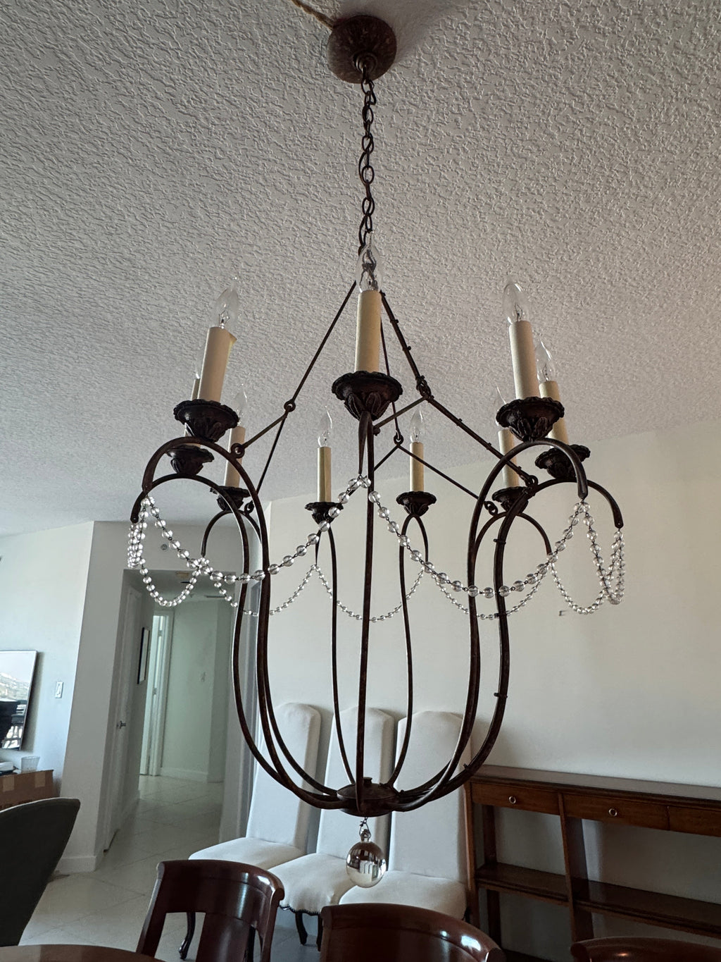 Niermann Weeks 9 Arm Italian Chandelier