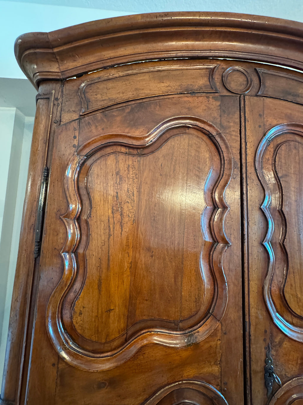 Antique 18th Century French Provincial Louis XVI Walnut Armoire