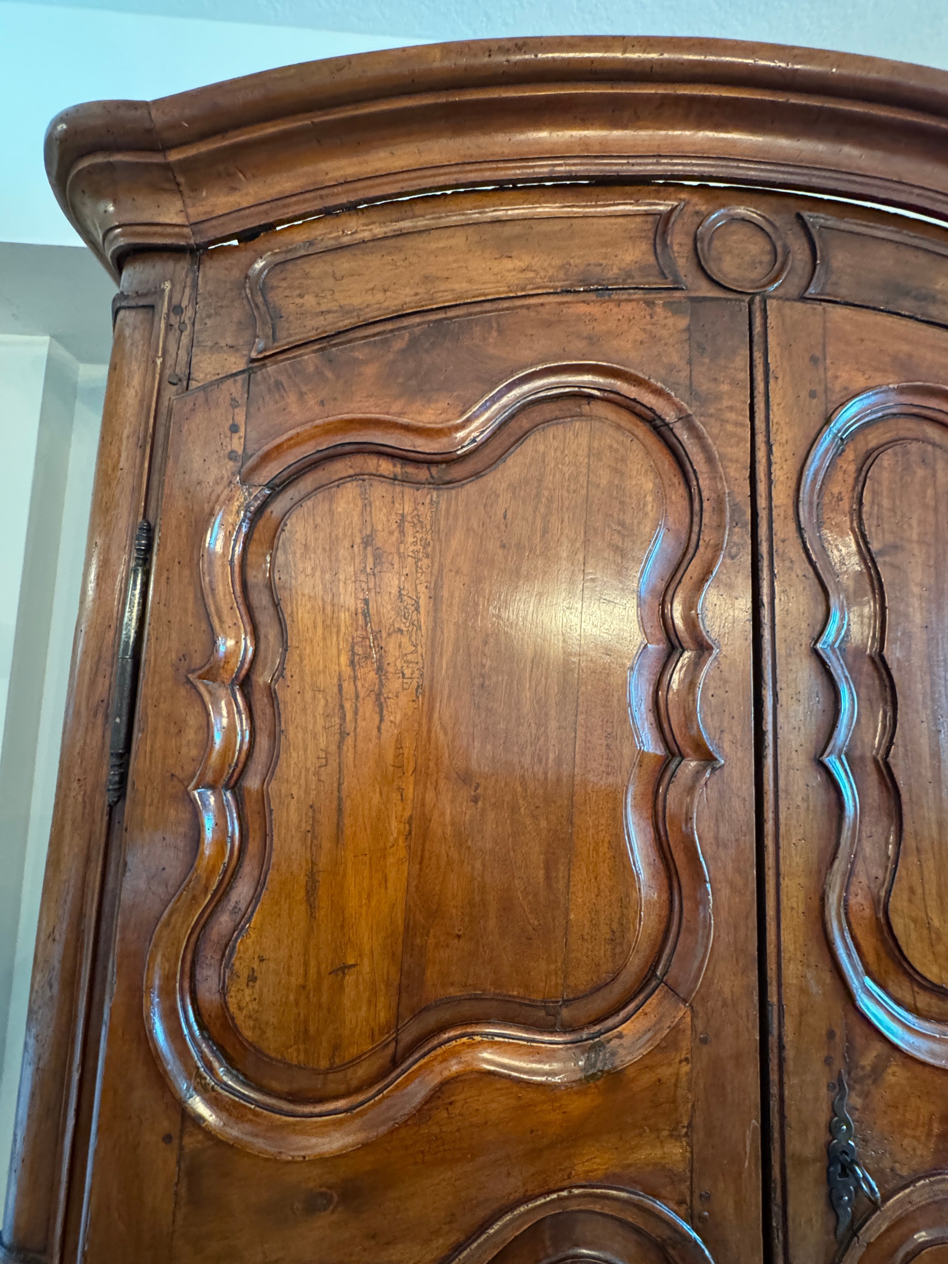 Antique 18th Century French Provincial Louis XVI Walnut Armoire