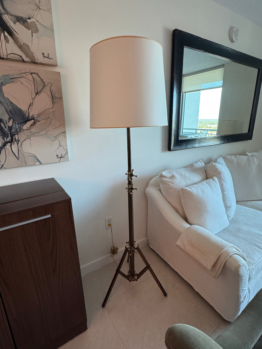 Brass Tripod Floor Lamp by Design Within Reach